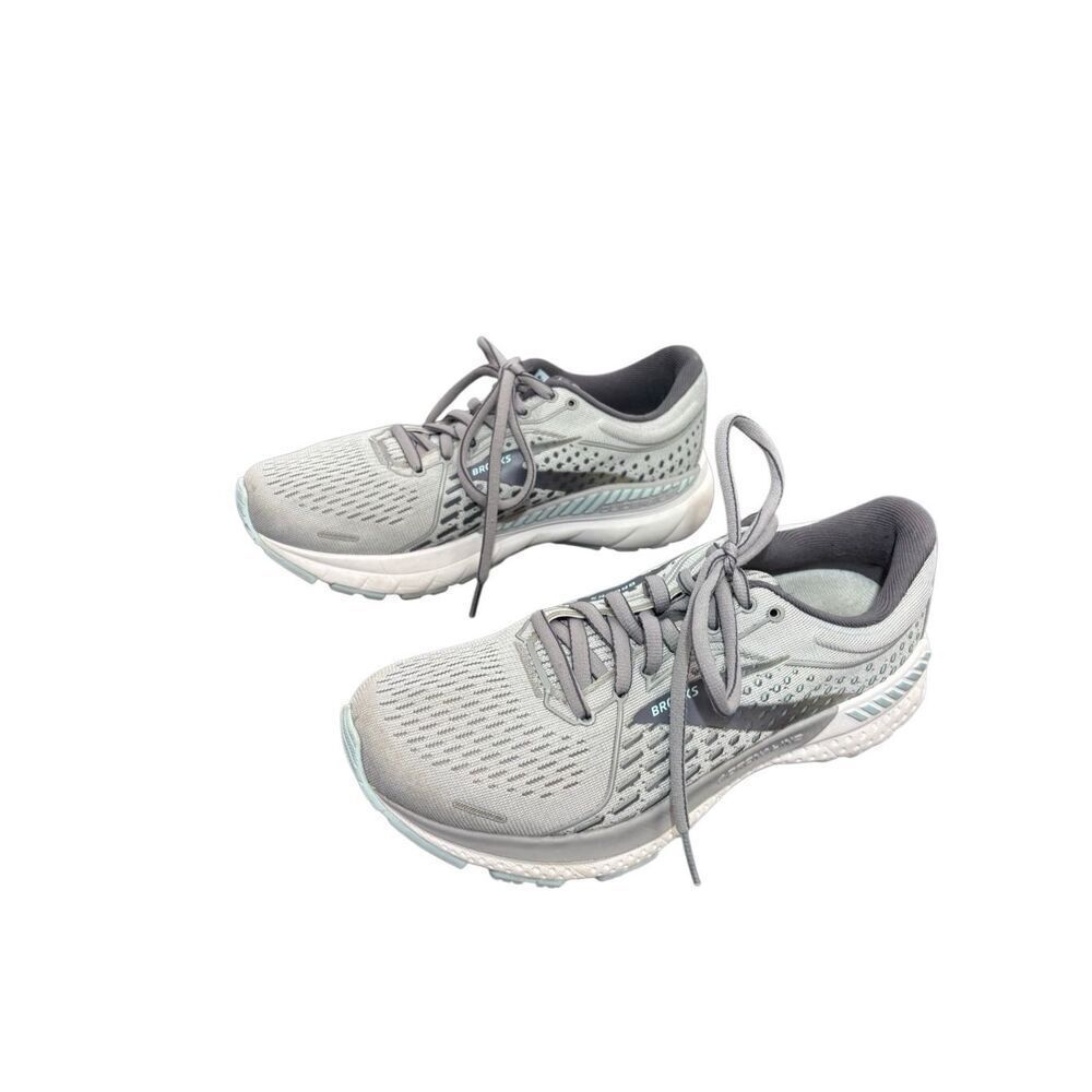 Brooks Adrenaline Running Shoes Gray Mesh Lace-Up Women’s size